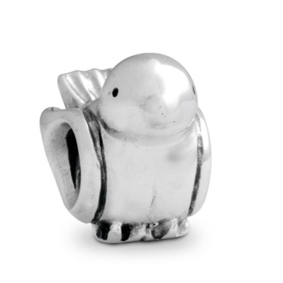 Pandora Retired Happy Little Bird Charm 790424 - Picture 1 of 2